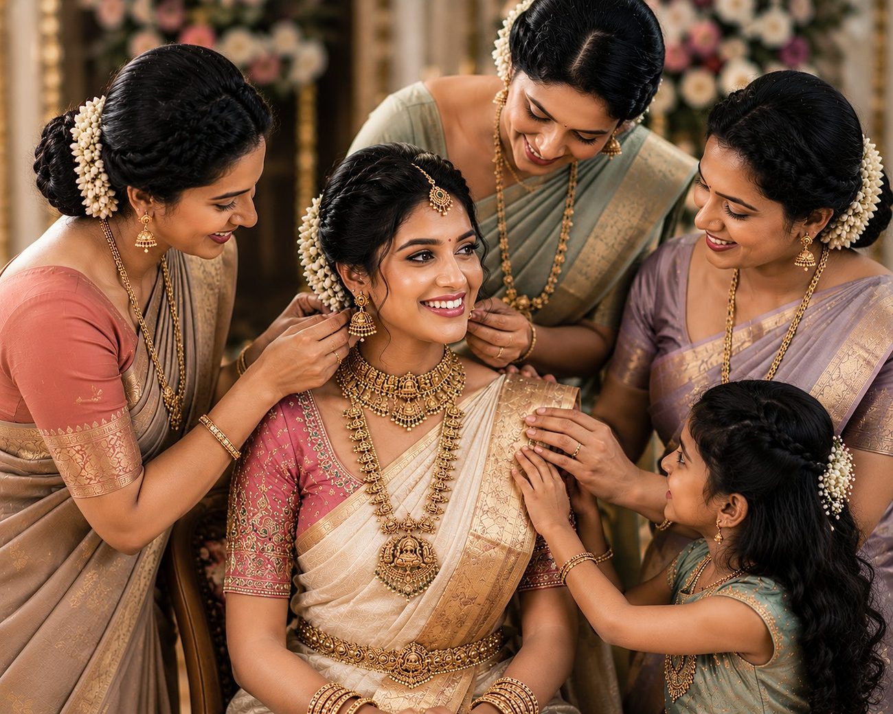 Bridal family moment